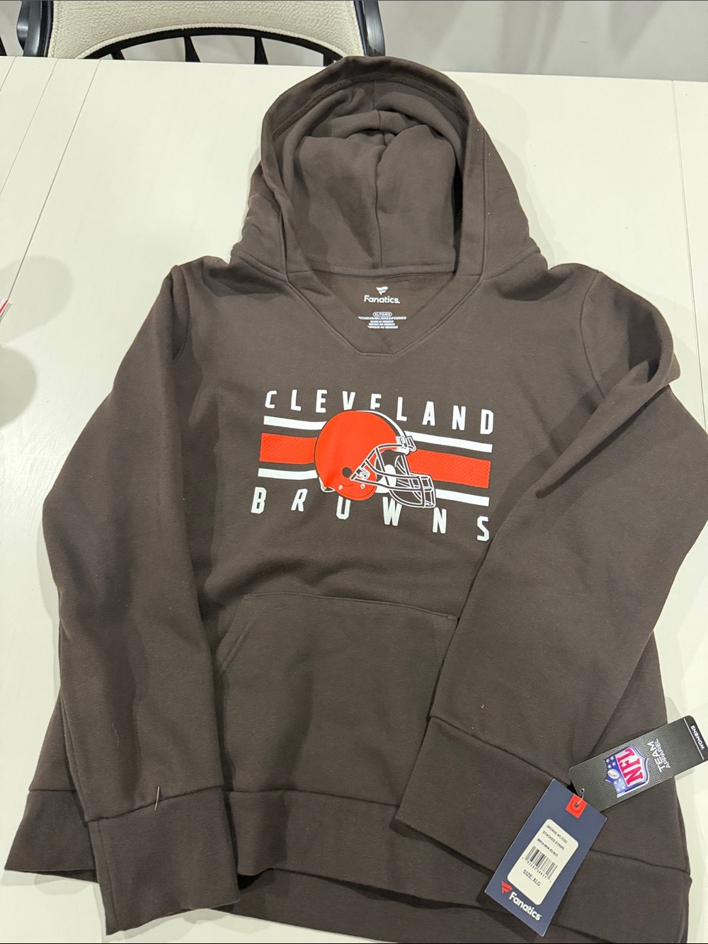 Fanatics Cleveland Browns Brown Logo Hoodie - Men's